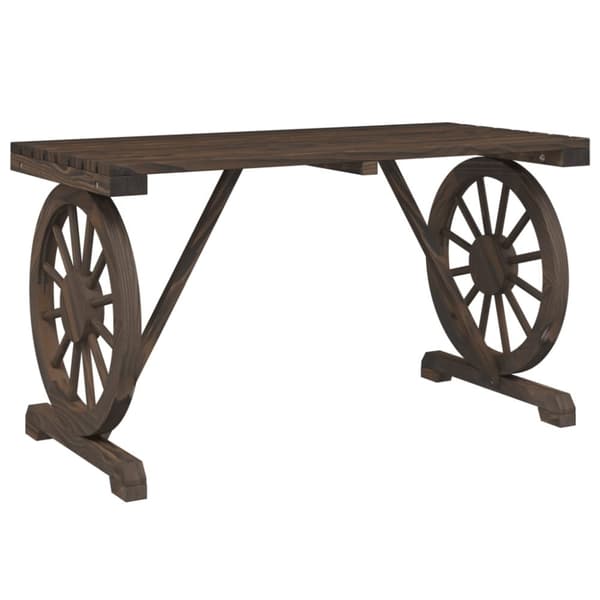 vidaXL Trädgårdsbord 115x55x65 cm massiv furu