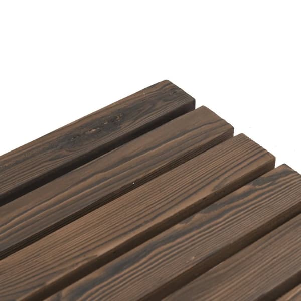 vidaXL Trädgårdsbord 115x55x65 cm massiv furu