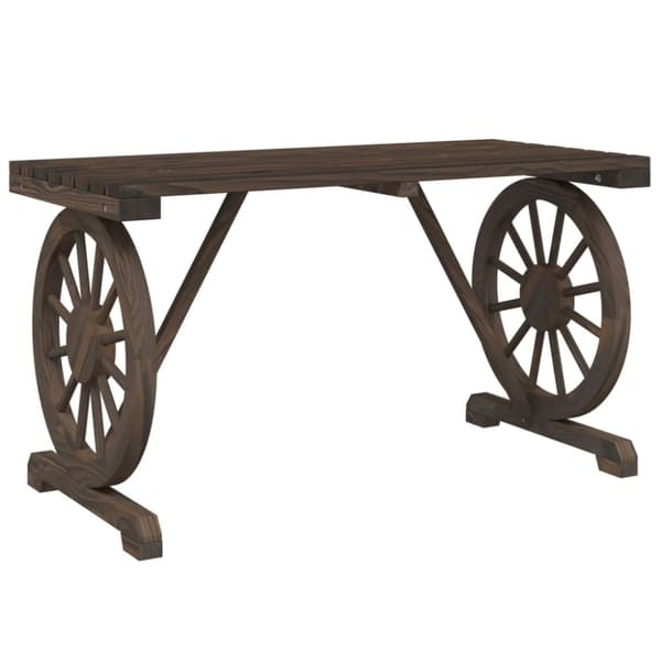 vidaXL Trädgårdsbord 115x55x65 cm massiv furu