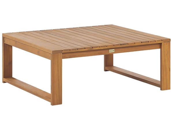 Hagesofabord Lys sertifisert akasietre 90 x 75 cm Utendørs moderne design uteplass balkong