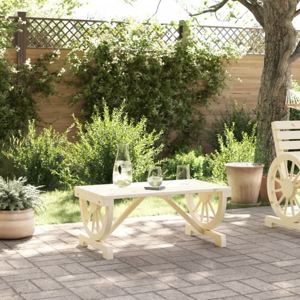 vidaXL havebord 90x50x40 cm massivt grantræ