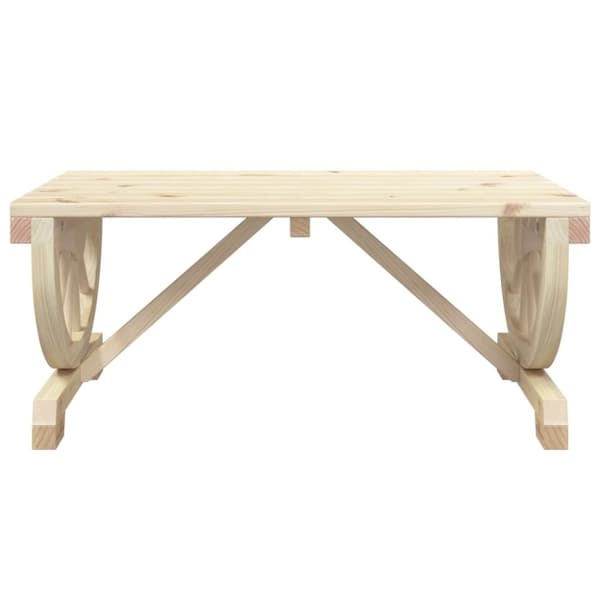 vidaXL Soffbord för trädgården 90x50x40 cm massiv furu