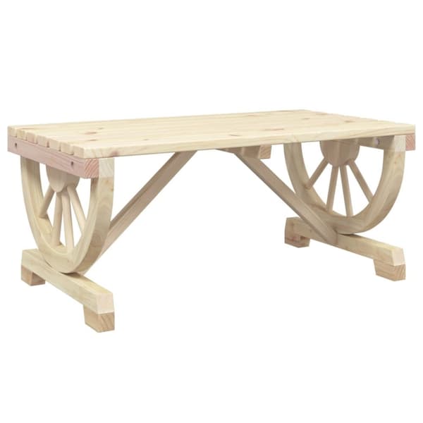 vidaXL Soffbord för trädgården 90x50x40 cm massiv furu
