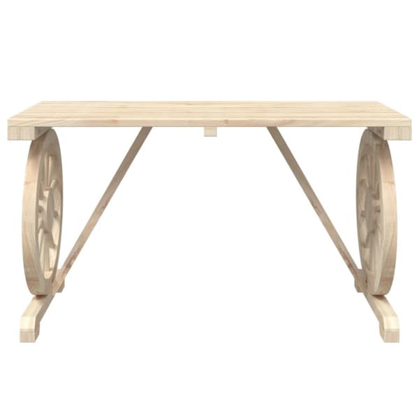 vidaXL havebord 115x55x65 cm massivt grantræ