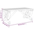Miniatyrbilde 8 av 9: vidaXL Salongbord for hage 90x50x40 cm heltre gran