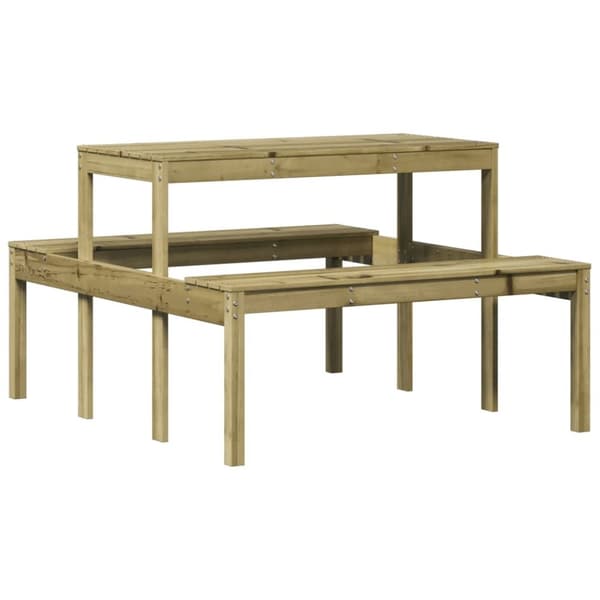 vidaXL picnicbord 110x134x75 cm imprægneret fyrretræ