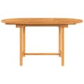Miniatyrbilde 3 av 7: vidaXL Uttrekkbart hagebord 110-160x80x75 cm heltre teak