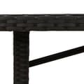 Miniatyrbillede 8 af 10: vidaXL havebord med top i akacietræ 190x80x74 cm polyrattan sort
