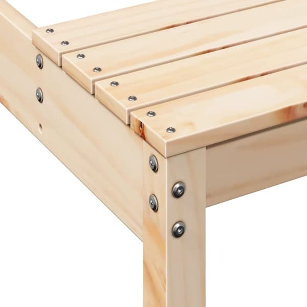 vidaXL picnicbord 110x134x75 cm massivt fyrretræ