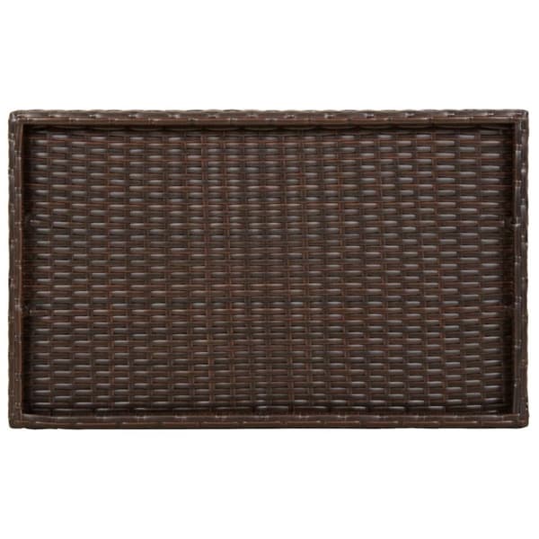 vidaXL Sammenleggbart brettbord brun 65x40x75 cm polyrotting