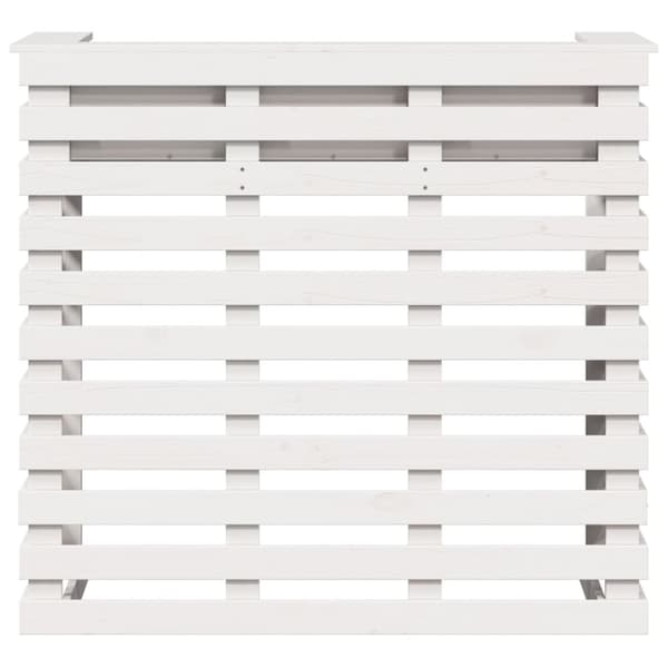 vidaXL Barbord vit 113,5x50x103 cm massiv furu