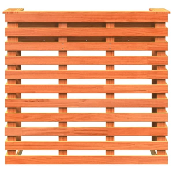 vidaXL udendørs barbord 113,5x50x103 cm massivt fyrretræ brun