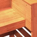 Miniatyrbillede 6 af 9: vidaXL udendørs barbord 113,5x50x103 cm massivt fyrretræ brun
