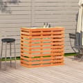 Miniatyrbilde 2 av 9: vidaXL Utendørs barbord voksbrun 113,5x50x103 cm heltre furu