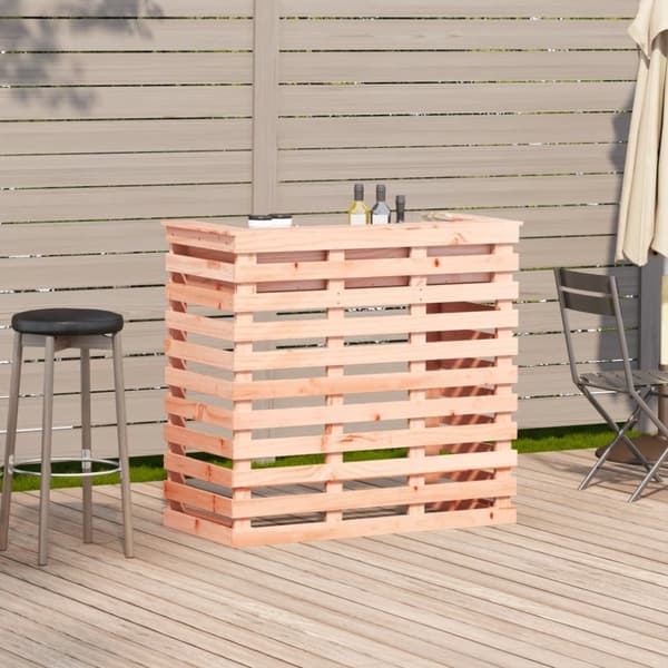 vidaXL Barbord 113,5x50x103 cm massivt douglasträ