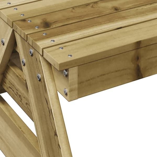 vidaXL Picknickbord för barn 88x97x52 cm massiv impregnerad furu