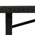 Miniatyrbillede 10 af 11: vidaXL havebord med glastop 190x80x74 cm polyrattan sort