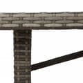 Miniatyrbillede 8 af 10: vidaXL havebord med top i akacietræ 190x80x74 cm polyrattan grå