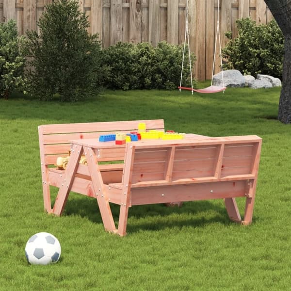 vidaXL Picknickbord för barn 88x122x58 cm massivt douglasträ