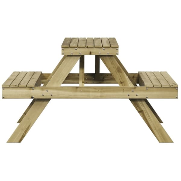 vidaXL picnicbord 105x134x75 cm imprægneret fyrretræ