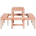Miniatyrbillede 5 af 9: vidaXL picnicbord 160x134x75 cm massivt douglasgran