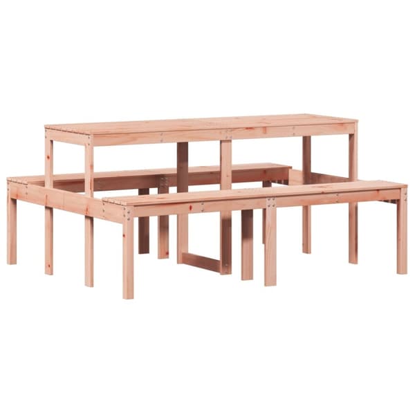 vidaXL picnicbord 160x134x75 cm massivt douglasgran