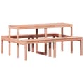 Miniatyrbillede 2 af 9: vidaXL picnicbord 160x134x75 cm massivt douglasgran
