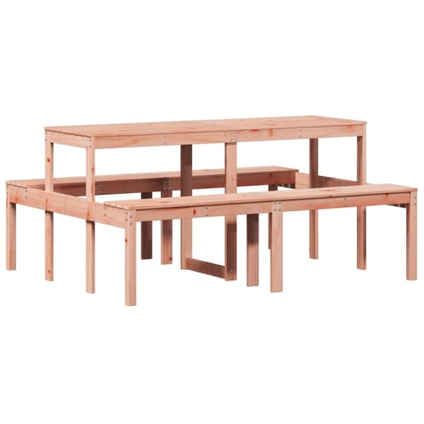 vidaXL picnicbord 160x134x75 cm massivt douglasgran