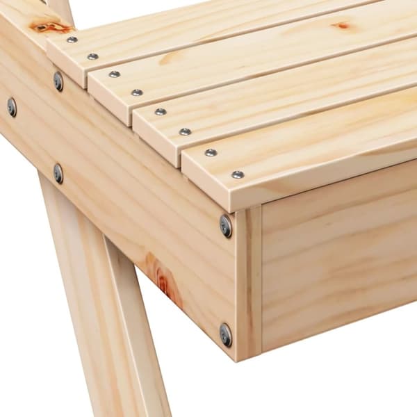vidaXL Piknikbord 105x134x75 cm heltre furu