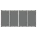 Miniatyrbillede 7 af 11: vidaXL havebord med glastop 190x90x75 cm polyrattan hvid