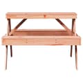 Miniatyrbilde 4 av 9: vidaXL Piknikbord 105x134x75 cm heltre douglasgran