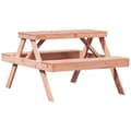 Miniatyrbilde 2 av 9: vidaXL Piknikbord 105x134x75 cm heltre douglasgran
