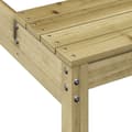 Miniatyrbilde 7 av 9: vidaXL Piknikbord 160x134x75 cm impregnert furu