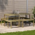 Miniatyrbilde 1 av 9: vidaXL Piknikbord 160x134x75 cm impregnert furu