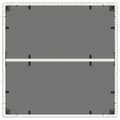 Miniatyrbilde 7 av 11: vidaXL Hagebord med glassplate hvit 90x90x75 cm polyrotting