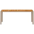 Miniatyrbillede 4 af 11: vidaXL havebord 190x90x75 cm polyrattan og massivt akacietræ beige