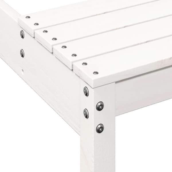 vidaXL picnicbord 160x134x75 cm massivt fyrretræ hvid