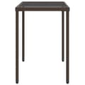 Miniatyrbillede 4 af 10: vidaXL havebord med glastop 115x54x74 cm polyrattan brun