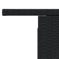 Miniatyrbillede 10 af 11: vidaXL havebord med glastop 100x55x73 cm polyrattan sort