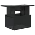 Miniatyrbillede 1 af 11: vidaXL havebord med glastop 100x55x73 cm polyrattan sort