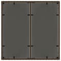 Miniatyrbild 6 av 11: vidaXL Trädgårdsbord med glasskiva brun 90x90x75 cm konstrotting