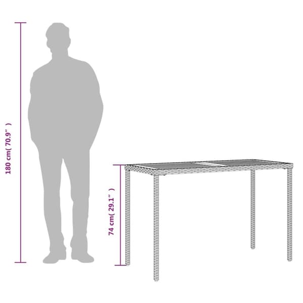 vidaXL Trädgårdsbord med akaciaträ grå 115x54x74 cm konstrotting