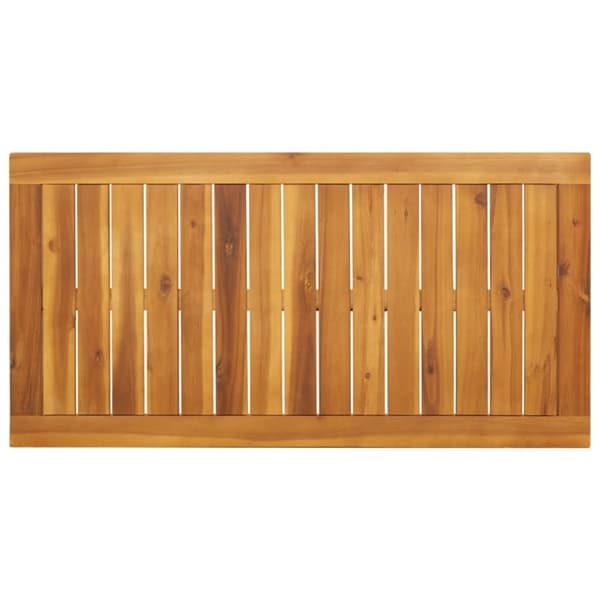 vidaXL Matbord för trädgården 110x56x75 cm massivt akaciaträ