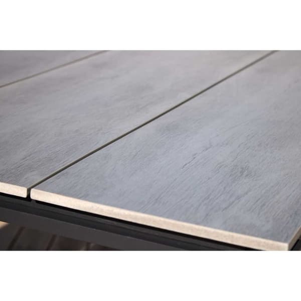 Martinus havebord 100x210cm sort,grå.