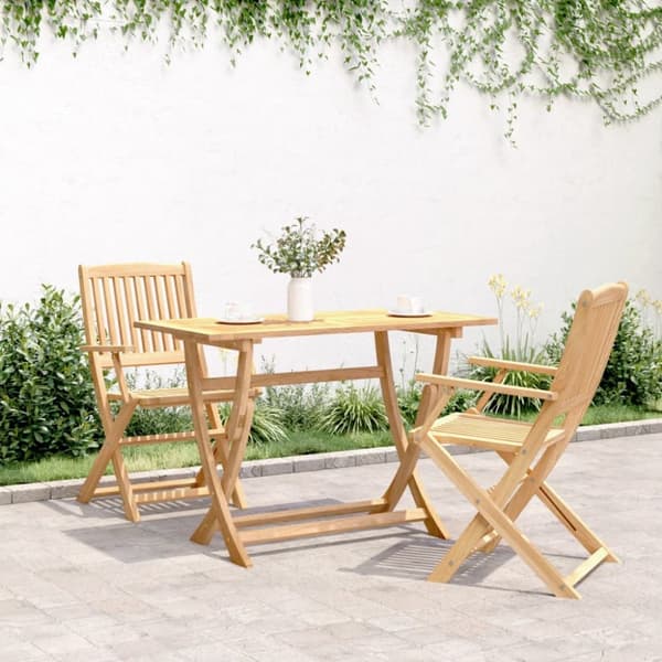 foldbart havebord 110x55x75 cm massivt akacietræ