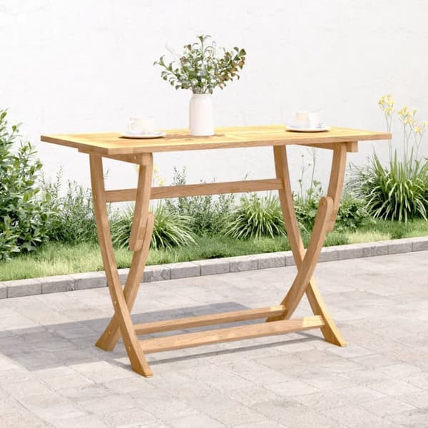 foldbart havebord 110x55x75 cm massivt akacietræ