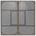 Miniatyrbild 7 av 10: Trädgårdsbord med glasskiva grå 80x80x75 cm konstrotting