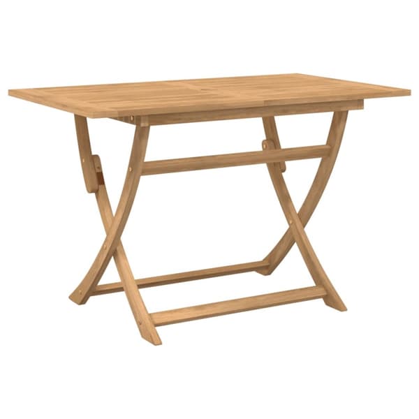 foldbart havebord 120x70x75 cm massivt akacietræ