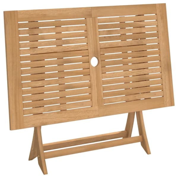 foldbart havebord 120x70x75 cm massivt akacietræ