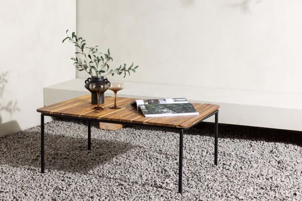Penh havebord 65x100cm natur.